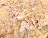 豚こまカルボナーラ丼♬作り方5写真