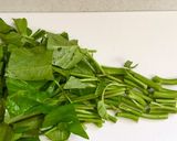 強火１分！空芯菜の炒めもの作り方1写真