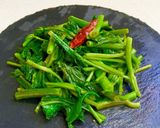 強火１分！空芯菜の炒めもの作り方5写真