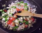 フライパンで夏野菜の時短キーマカレー作り方4写真