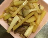 じゃがいもとエリンギのバター醤油炒め作り方3写真