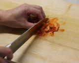 ブタメンこぼれチーズキムチ♪作り方1写真