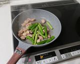 鶏モモとしし唐　甘味噌炒め作り方2写真