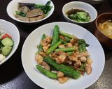 鶏モモとしし唐　甘味噌炒め作り方4写真