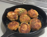 蓮根のはさみ揚げ。肉使わないハンバーグ風作り方7写真