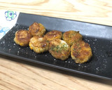 蓮根のはさみ揚げ。肉使わないハンバーグ風作り方8写真