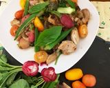 チキンと夏野菜のアーリオオーリオ作り方10写真
