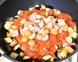 茄子とウインナーのバジルトマト煮込み作り方3写真