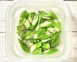 レンチン簡単♪オクラのねり梅おひたし作り方2写真