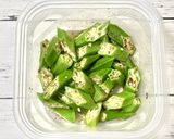 レンチン簡単♪オクラのねり梅おひたし作り方4写真