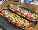 フランスパンでピザトースト作り方5写真
