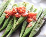 香ばしいオクラのステーキ　梅ソース作り方6写真