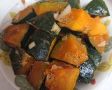 簡単レンジ☆鶏ももとかぼちゃの香味野菜煮作り方1写真