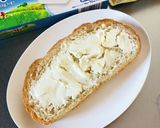 クリチとトマトの塩昆布トースト作り方1写真