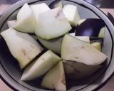 鯖缶と茄子のレンジ蒸し作り方2写真