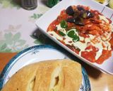 海老のトマト煮、彩りベジ＆生クリーム添え作り方9写真