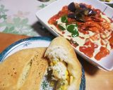 海老のトマト煮、彩りベジ＆生クリーム添え作り方10写真