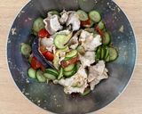 野菜たっぷり《ごま酢冷しゃぶサラダ》作り方5写真