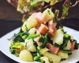レンジで簡単♪ほうれん草とじゃがベーコン作り方4写真