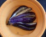 蒸し茄子 おろし添え作り方3写真