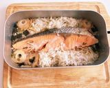 簡単　メスティンで作るシャケご飯作り方8写真