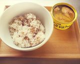 便秘解消★サバ缶で簡単するり麦お茶漬け作り方1写真