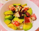 タコアボカド丼〜作り方4写真