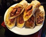 $食パンでウインナーロール$作り方5写真