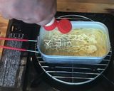 キャンプ　メスティン　明太クリームパスタ作り方20写真