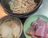 ゴボウとベーコンの卵とじ作り方1写真