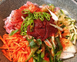 韓国風豚コマと野菜のピリ辛炒め作り方2写真