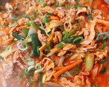 韓国風豚コマと野菜のピリ辛炒め作り方3写真