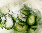 種まで食べられる、ヘルシーゴーヤチップス作り方3写真