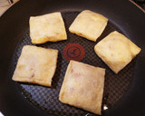 簡単！餃子風、油揚げの肉包み焼き！作り方4写真