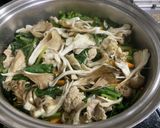 10分簡単 小松菜と豚肉の煮物作り方4写真