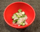 ヒラメとオクラぽん酢作り方6写真