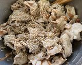 豚肉の梅肉和え作り方4写真