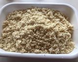 腸活！高野豆腐炒り卵と鶏むね肉のそぼろ丼作り方1写真