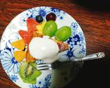 おかわり5回!健康ヨーグルト生クリーム♪作り方2写真