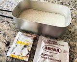 メスティンで即席味噌汁炊き込みご飯作り方1写真