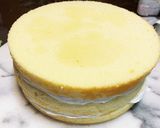 季節のフルーツたっぷりのB.Dayケーキ作り方3写真