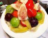 季節のフルーツたっぷりのB.Dayケーキ作り方6写真