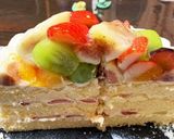 季節のフルーツたっぷりのB.Dayケーキ作り方8写真
