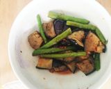 お弁当★業スーなすとアスパラのピリ辛冷菜作り方5写真