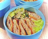 タロの弁当19 豚ばらスライスの豚カツ作り方1写真