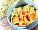 タロの弁当19 豚ばらスライスの豚カツ作り方2写真