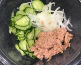切って和えるだけ〜きゅうりとツナの和え物作り方2写真