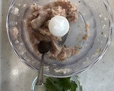 鶏と紫蘇　レモン風味のソーセージ風試作作り方1写真