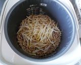 豚挽き肉ともやしの炊き込みチョットピリ辛作り方7写真
