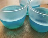 夏の海辺のような彩りのしゅわしゅわゼリー作り方4写真